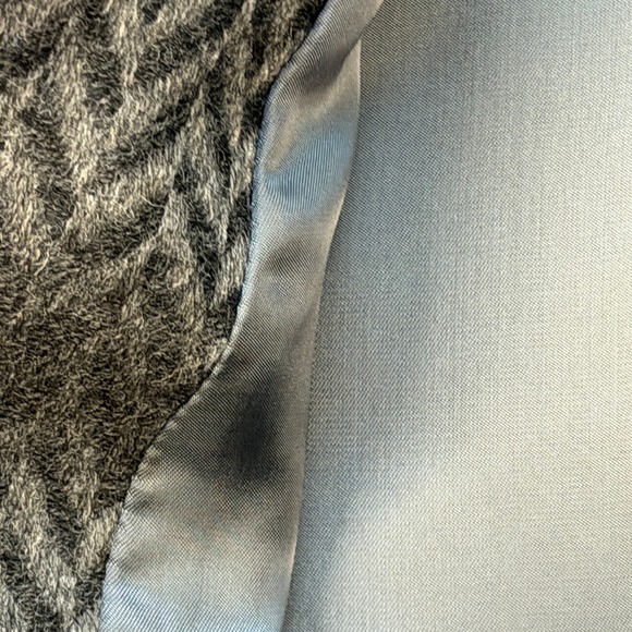 VTG Thalhimers Wool Herringbone Gray Blazer Made in Japan SIze 10 - Picture 7 of 14